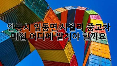 안동시 임동면 사월리 중고차 매입, 어디에 맡겨야 할까요?